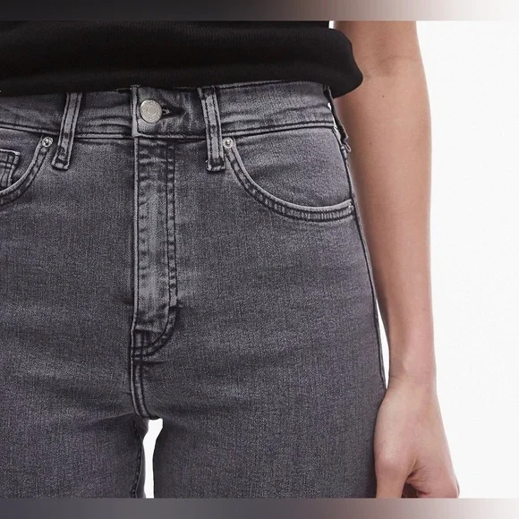 NWOT Topshop Jamie Skinny High Rise Jeans in Grey W26 L30 - Picture 5 of 10